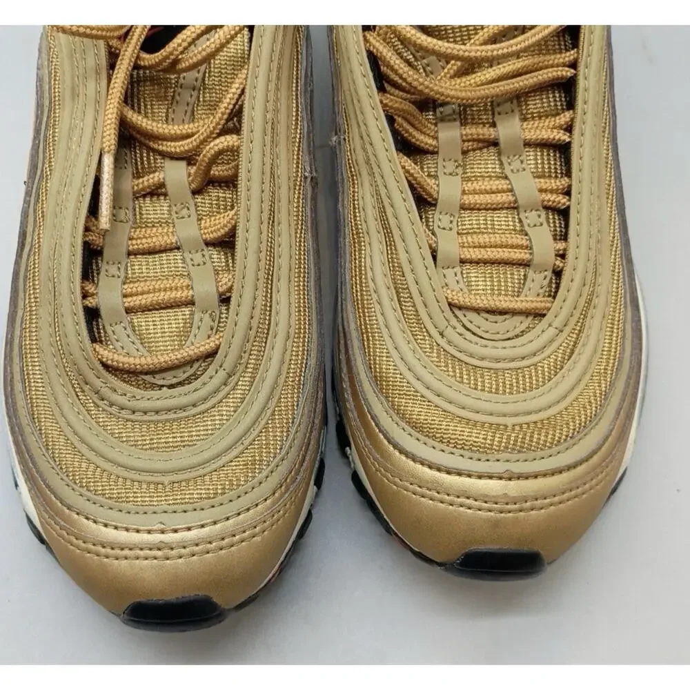 Nike Air Max 97 'Golden Bullet' Gold Sneaker Women's Shoes. Size 7 - Picture 6 of 6